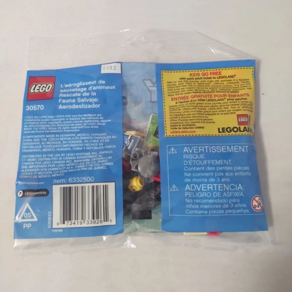 LEGO City Wildlife Rescue Vehicle 30570 NWT Building Toy Set
